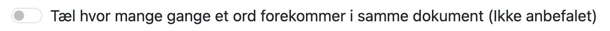 Hvordan man tæller ordene