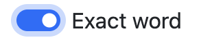 Exact word button