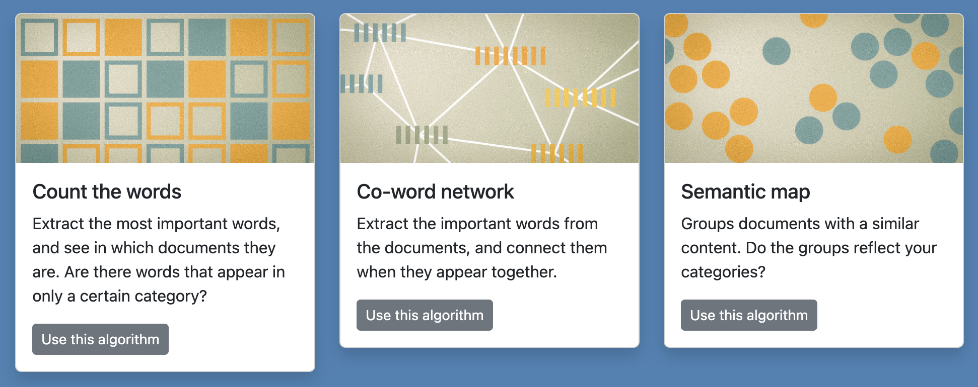 3 algorithms